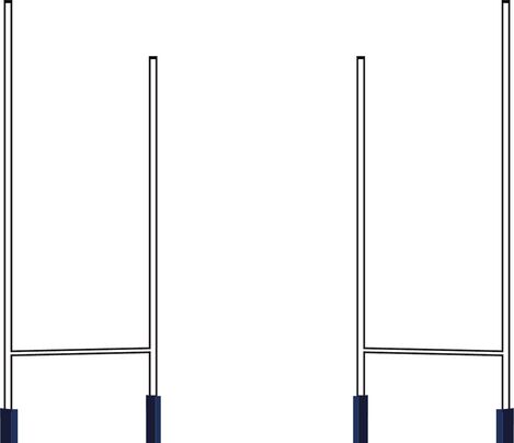 KM13: porterías y palos fabricada por Kauri