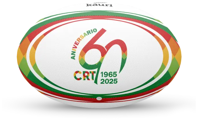 Ballon de rugby personnalisé pour Tarazona Rugby · 60e anniversaire